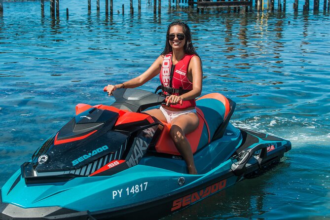 2-hour Jet Ski outing in Puna'auia - A guided ride across Tahiti’s lagoon
