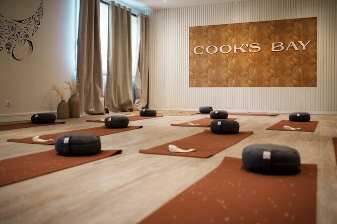 Air-conditioned studio yoga class at Cooks Bay Hotel and Suites - Key points to know before booking
