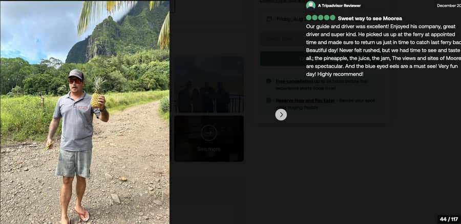 Albert Tours Excursion Safari - Moorea Safari tours&pick up - The Belvedere lookout and Mount Rotui