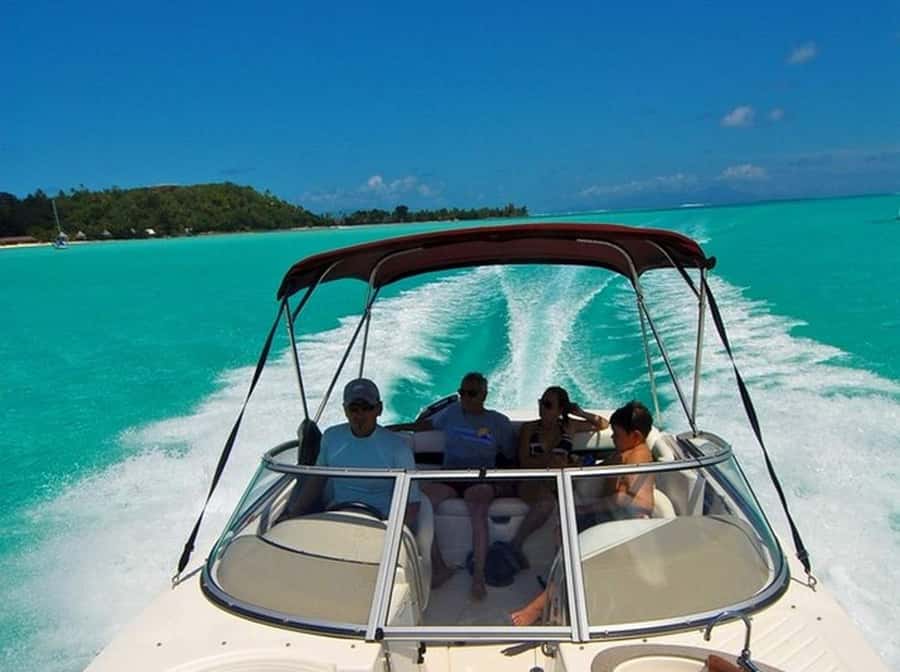 Bora Bora: 3.5-Hour Lagoon Boat Tour with Snorkeling - The ride across Bora Bora’s lagoon