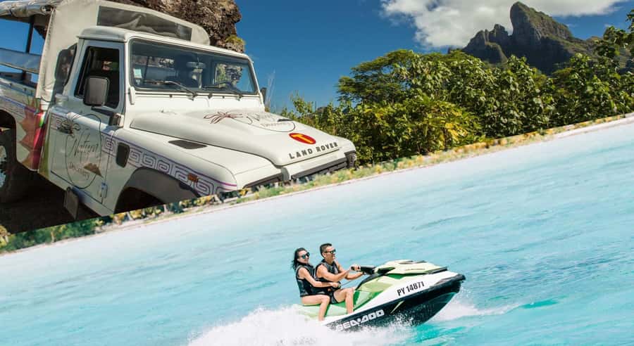 Bora Bora Adventure Day: 4X4 and Jet Ski with Lunch - Starting from your hotel, cruise port, or Vaitape