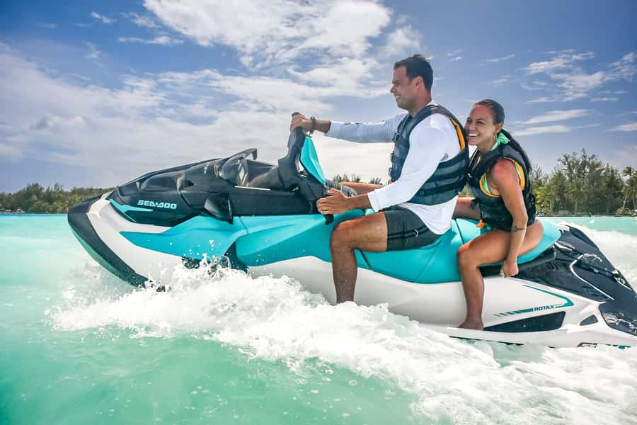 Bora Bora: Combo ATV & Jet Ski Day Trip with Polynesian BBQ - From dusty roads to the Bora Bora lagoon