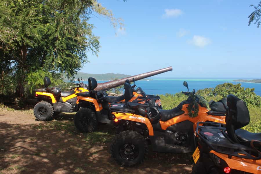 Bora Bora: Island Tour and Mountains Getaway by Quad Bike - Faanui Cannon and Bora Bora’s WWII Remnants