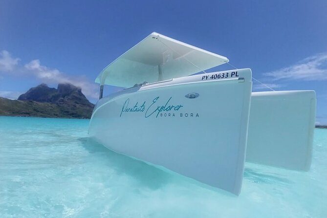 Bora Bora Private Solar Boat Experience - A quiet way to see Bora Bora’s lagoon