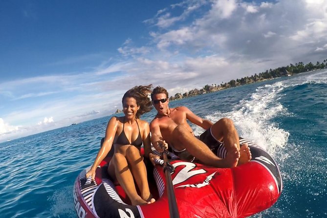 Bora Bora Water Sport : Wakeboard Ski Tube - A fast route from beach sightseeing to lagoon action