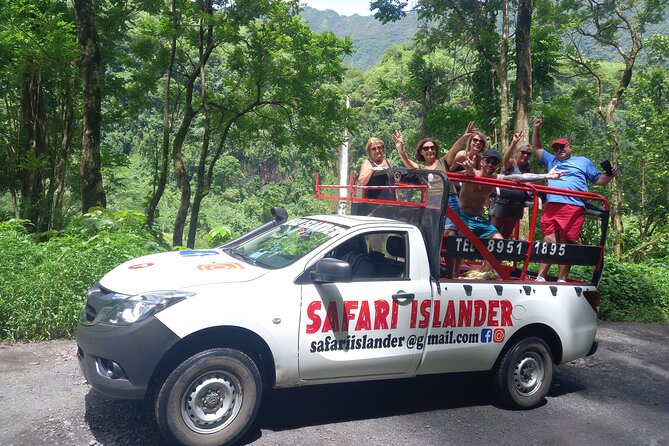 Crossing Island of Tahiti 4x4 Mountain, Waterfall, River, Basins - The volcanic valley and hydroelectric track