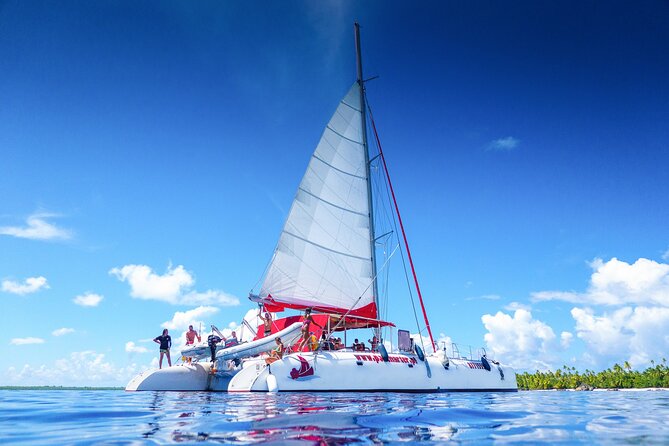 Excursion to Tetiaroa by Catamaran Visit Lunch Snorkeling - The open-water ride to Tetiaroa
