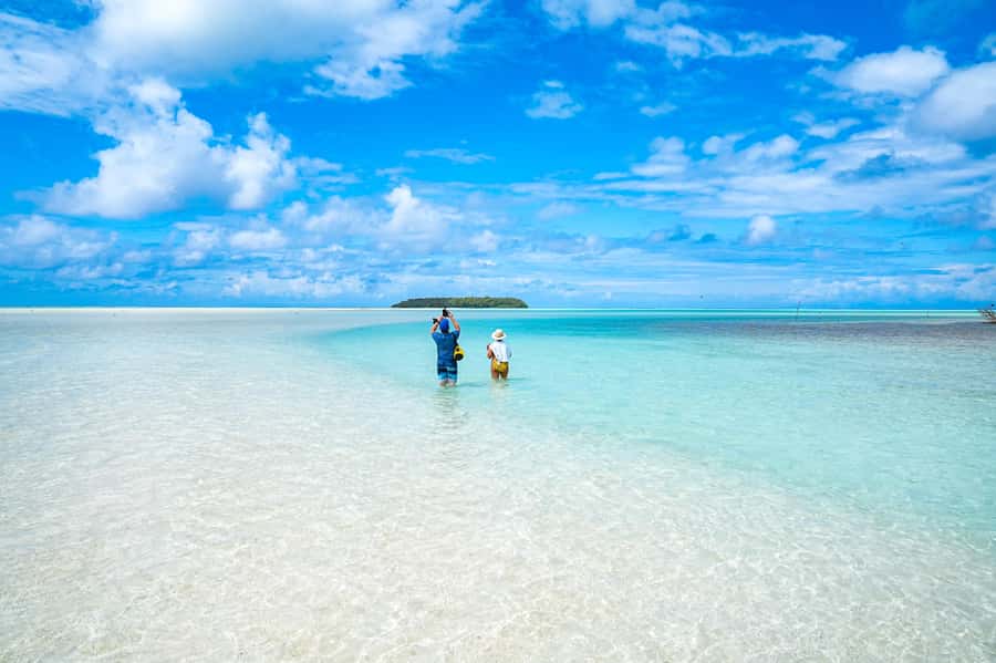 From Tahiti: Tetiaroa Island Tour by Sailing Catamaran - Landing by dinghy on Tetiaroa