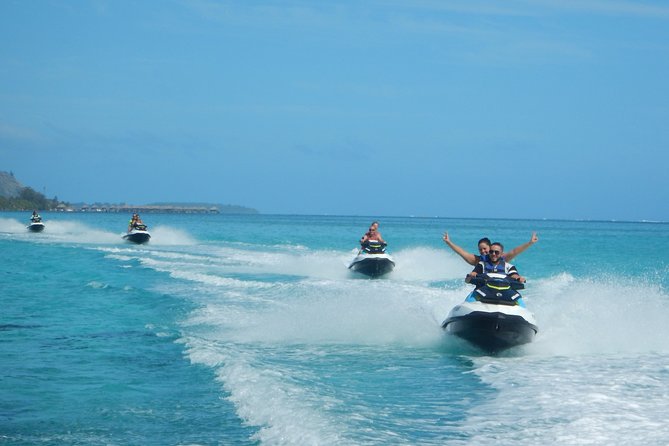 Grand Combo 3H00 of Jetski + 2H30 of Quad - The three-hour jet ski outing on Moorea’s lagoon