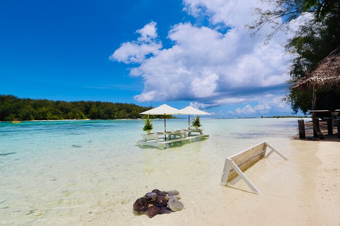 Lagoon Tour + lunch with your feet in the water on a Motu - Stop three: a plancha lunch on a family motu