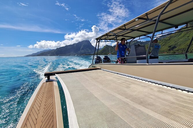 Lagoon Tour + lunch with your feet in the water on a Motu - What the guides add to the day