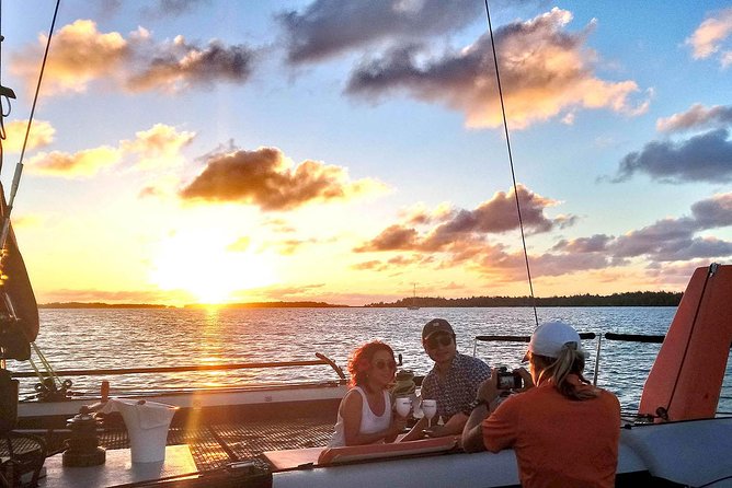 LUXURY PRIVATE Catamaran Bora Bora : The Sunset Escape - A private sunset sail with room to slow down
