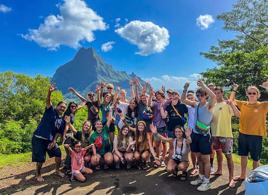 Moorea Cruise Ships 4x4, Belvedere Magic mount PRIVATE Tours - Marae, crater, and freshwater eels