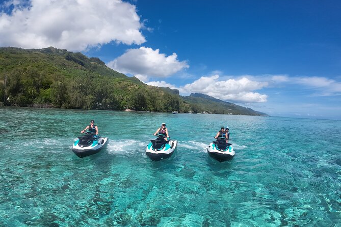 Moorea Solo or Twin Island Tour Jet Ski 4 hours - Key points at a glance