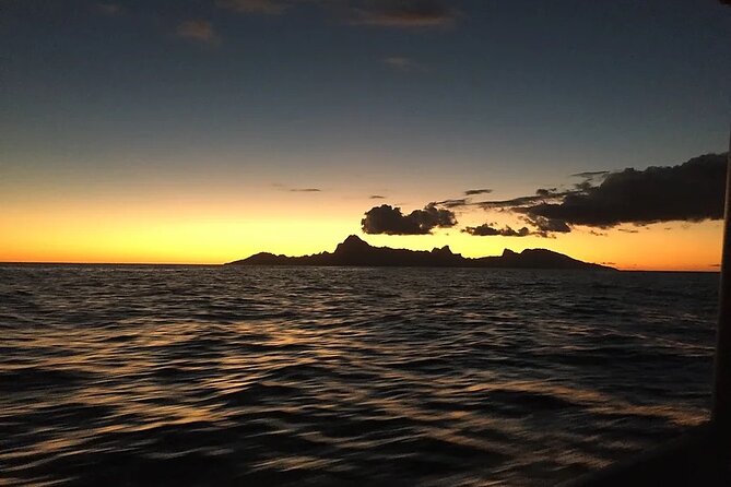 Private and Local Sunset Cruise in Tahiti - The sandbank and its pastenague rays