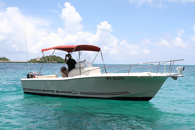Private Bora Bora Lagoon & Water Lunch Experience - Drinks, shade, and small comforts