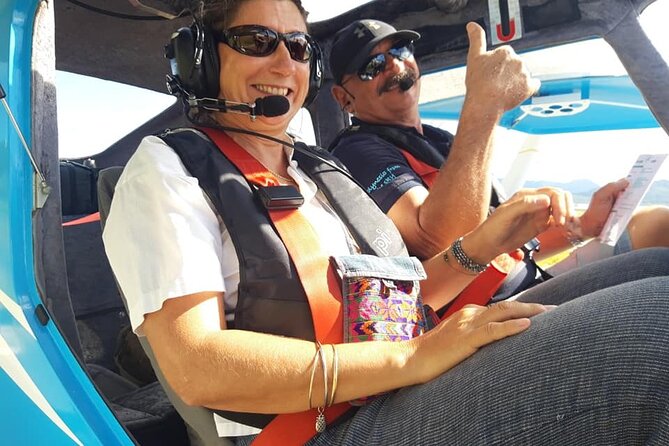 Private flight, in a light plane over the Polynesian motus from Raiatea - A personal flight with Georges and Claudine