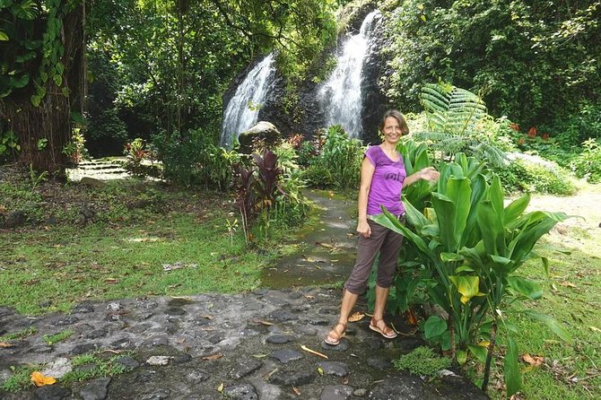 Private Full-Day Tahiti — Grotto, Gardens & Panoramas - Taharuu Beach, black sand, and surf culture