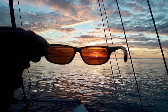 PRIVATE Sunset Cruise : Moorea Sailing on a Catamaran named Taboo - Cook’s Bay and the stories behind it