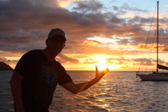 PRIVATE Sunset Cruise : Moorea Sailing on a Catamaran named Taboo - Beyond the outer reef into open ocean