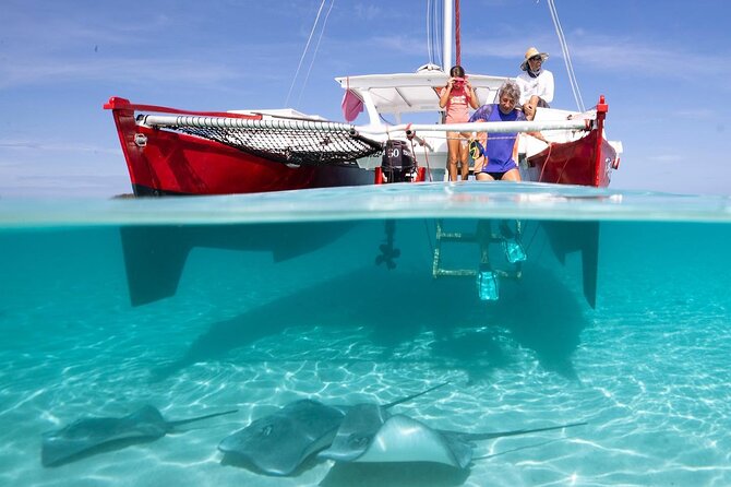 PRIVATE Sunset Tour: Moorea Snorkeling on a Catamaran named Taboo - Setting out along Moorea’s coast