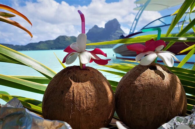 Reef Discovery Private Full Day Lagoon Tour & Water Lunch - A Polynesian lunch with a water view