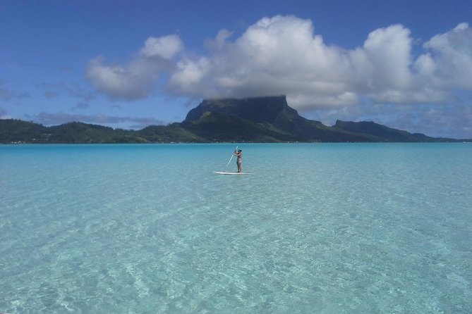 Stroll out of time on the lagoon of Bora Bora - Starting at Matira and getting onto the board
