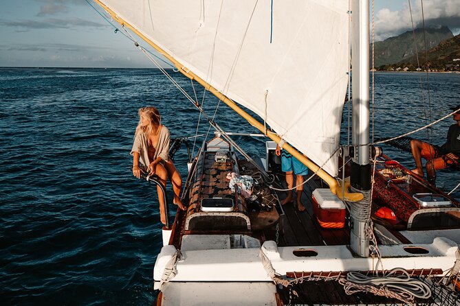 Sunset sailing - A traditional canoe, not a party boat