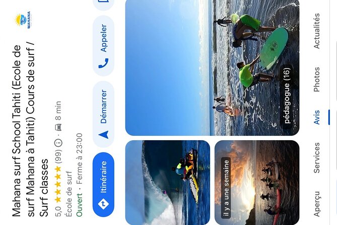 SURF TAHITI Bites & Waves – Surf experience with every bite - The First Part of the Lesson: Getting Comfortable