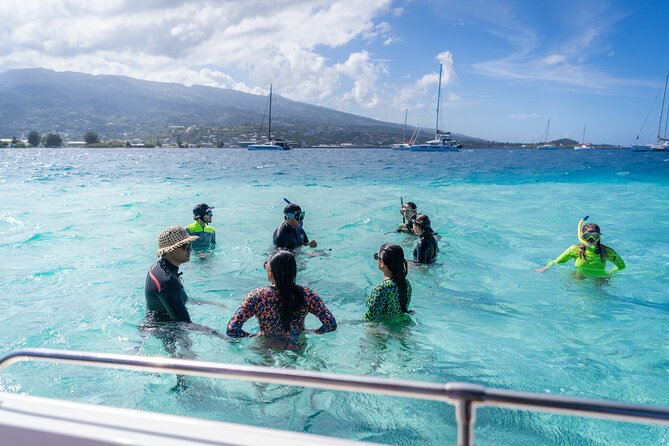 Tahiti Lagoon Snorkeling and Lunch Boat Tour (6 pax max) - Poisson cru and lunch in the lagoon