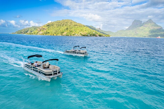 Toa Boat Bora Bora Private Lagoon tour On Majestic Pontoon Boat - Time for people who prefer to stay dry