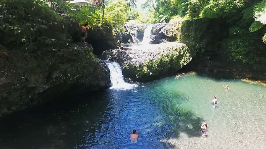 Tour of Primeval Crystal Waters of Samoa - Lalomanu Beach and the long saltwater break