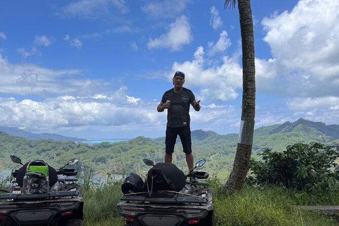 Trip to the heart of Tahaa Safari Mountains in Quad / ATV - Riding into Tahaa’s green interior