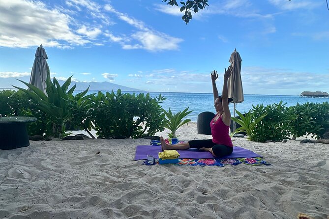 Yoga at sunrise at Sofitel Moorea, overlooking Tahiti - Why the lagoon setting matters