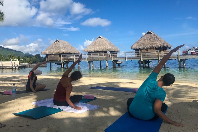 Yoga on the paradise beach of Manava Moorea - The Outdoor Setting: Beauty With One Catch